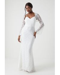 Coast - Sequin Lace Wedding Dress With Bolero - Lyst