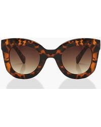 Boohoo - Tort Chunky Oversized Sunglasses - Lyst
