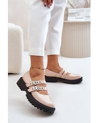 Love Lace - Adjustable Buckle Half Shoes Rounded Toe Comfort Flats Easy - Lyst