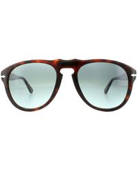 Persol - Aviator Dark Havana Light Blue Gradient Sunglasses - Lyst