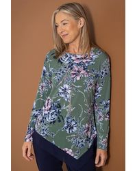 Anna Rose - Printed Tunic Top With Necklace - Lyst