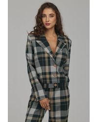 Love Lace - Office Viscose Collared Classic Blazer - Lyst