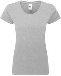 Russell - Authentic Ringspun Cotton Classic T-Shirt - Lyst