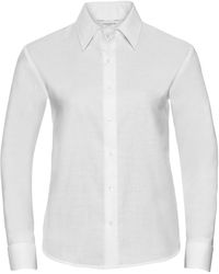 Russell - Oxford Easy-Care Long-Sleeved Shirt - Lyst