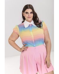 Hell Bunny - Halo Vintage Pastel Blouse Multi Colour - Lyst