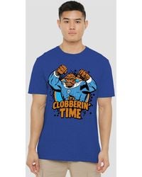 Marvel - Fantastic Four Thing Clobberin' Time T-Shirt, Heather Royal - Lyst