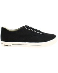 Seavees - Hermosa Plimsoll Standard Linen Lace-Up Synthetic Trainers - Lyst