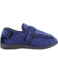 Absolute Footwear - Velour Style Indoor Slippers Booties, Multi Way Ripper Fastening - Lyst