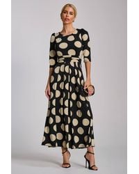 Jolie Moi - Three Quarter Sleeve Jersey Maxi Dress - Lyst
