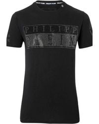 Philipp Plein - Bold Monotone Short Sleeve Crew T-Shirt - Lyst