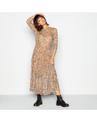 pale pink leopard print dress