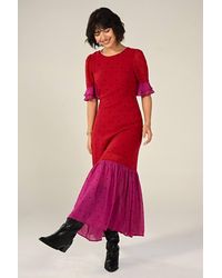 Rose & Nancy - Saphi & Polka Dot Midi Dress - Lyst
