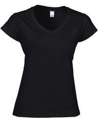 Gildan - Soft Style V Neck T-Shirt - Lyst