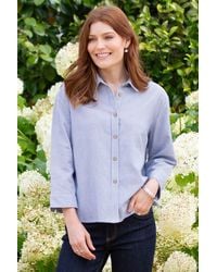 Kite - Whitmore 3/4 Sleeve Ticking Shirt - Lyst