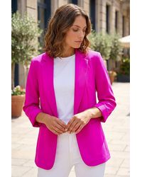 Roman - Petite 3/4 Sleeve Classic Stretch Blazer - Lyst