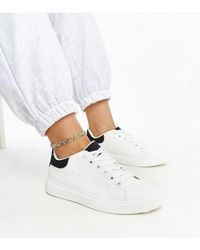 Love Lace - Ariam Faux Suede Platform Lace Up Sneakers With Rubber Sole - Lyst