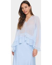 Saint Tropez - Lindzysz Flowy V Neck Blouse - Lyst