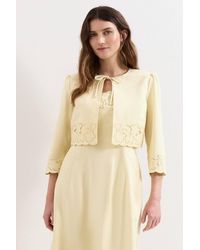 Phase Eight - Wilda Embroidered Scallop Cropped Jacket - Lyst