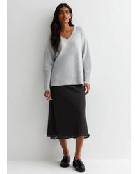 Gini London - Animal Print Jacquard Bias Midi Skirt - Lyst