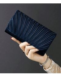 AJVANI - Evening Pleated Satin Prom Party Bag - Lyst