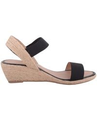 Absolute Footwear - Wedged Elasticated Strap Woven Contrast Colour Sandals - Lyst