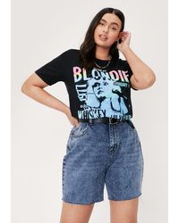 Nasty Gal - Plus Size Blondie 1977 Graphic Band T-shirt - Lyst