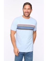 Bewley & Ritch - Laylen 100% Cotton Yarn-Dyed Stripe Crew Neck T-Shirt - Lyst