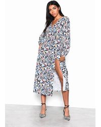 Shnoo - V-Neck Long Sleeves Dress - Lyst