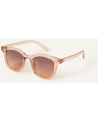 Accessorize - Clear Ombre Lens Flat Top Sunglasses - Lyst