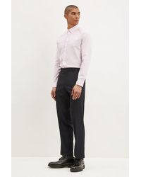 Burton - Regular Fit Navy Smart Trousers - Lyst