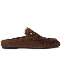 Carvela Kurt Geiger - 'Marigold Fur Mule' Suede Flats - Lyst