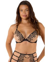 Playful Promises - Octopus Embroidery Plunge 'Bra' - Lyst