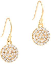 Pure Luxuries - Gift Packaged 'fenella' 18ct Gold Plated 925 Silver Disc Earrings - Lyst