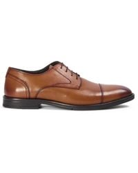 Paul Andrew - Burnished Leather Lace-Up Cap Toe Derby Formal Shoes - Lyst