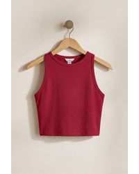 Enorsia - Super Soft Cropped Tank Top - Lyst