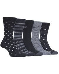 Farah - 5 Pack Polka Dot Patterned Cotton Dress Socks - Lyst