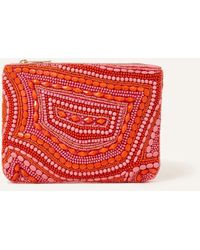 Accessorize - Swirly Beaded Pouch - Lyst