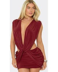 EGO - Sleeveless Cut Out Mini Dress - Lyst