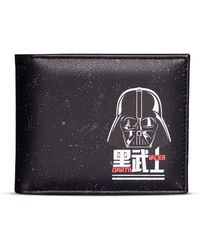 Star Wars - Darth Vadar With All-over Galaxy Print Bi-fold Wallet, Male, Black (mw335827stw) - Lyst