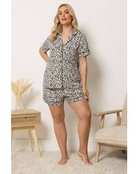Yours - Leopard Pyjama Set - Lyst