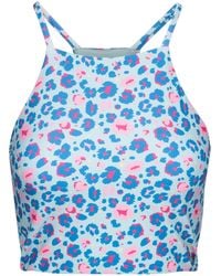 Trespass - Harlow Leopard Print Swim Top - Lyst