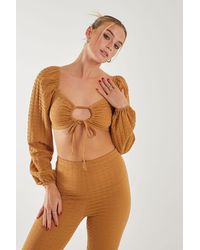 Pink Vanilla - Bubble Long Sleeve Top - Lyst