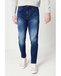 Burton - Slim Fit Mid Blue Jeans - Lyst