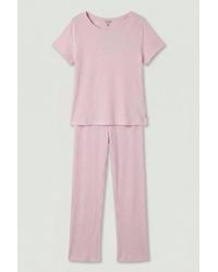 Ted Baker - Short Sleeve Jersey Pj Set Rose Shadow - Lyst