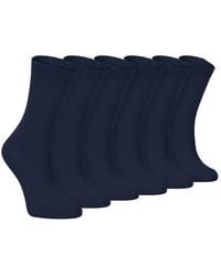 Sock Snob - 6 Pairs Plain Cotton Rich Dress Socks - Lyst