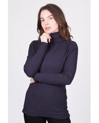 Solo - Ribbed High-Neck Jumper - Lyst