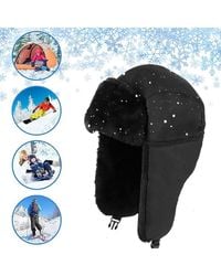 KDMD - Faux Lambswool Winter Trapper Fleece Ear Flap Warm Cap Hat - Lyst
