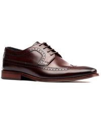 Base London - Havisham Plain Toe Derby Shoe - Lyst