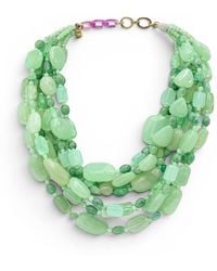 Michael Nash Jewelry - Otilia Multi Strand Shades Of Jade Resin Beads - Lyst