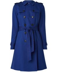 Hobbs Saskia Trenchcoat Met Steekzakken - Blauw